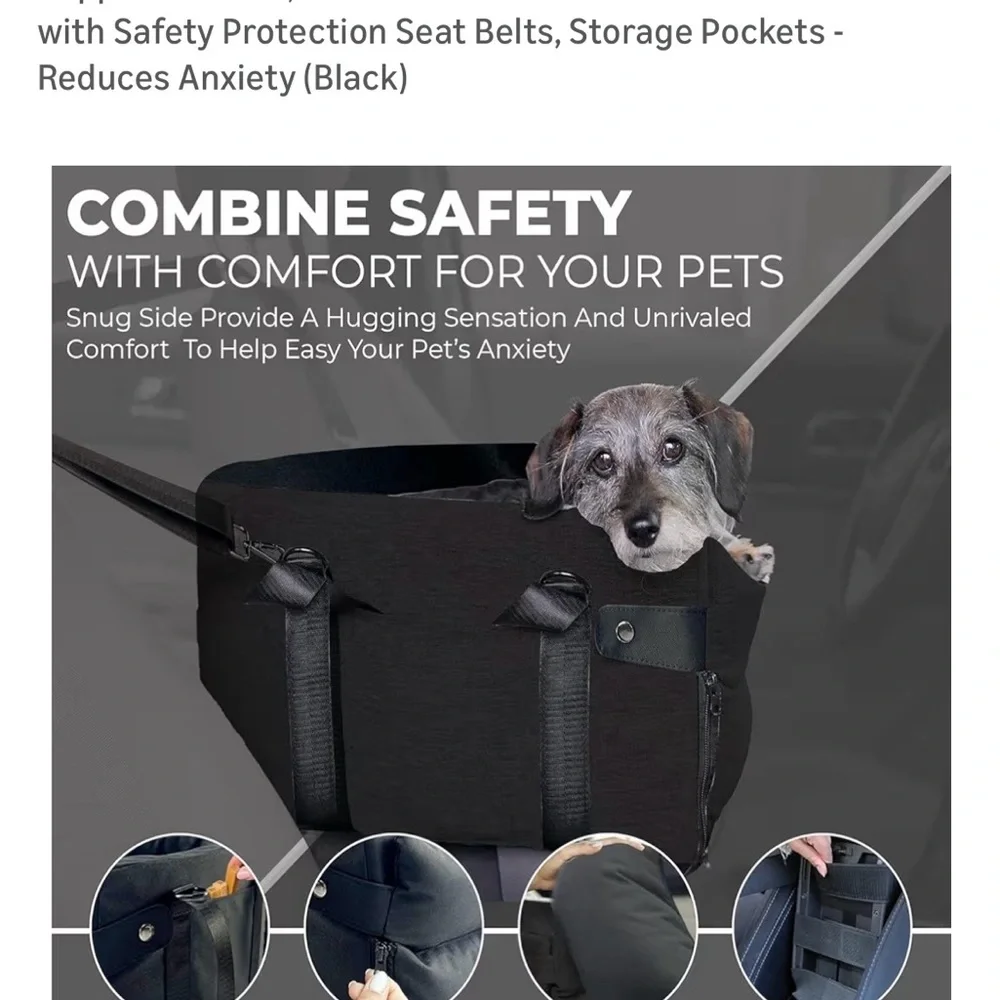 Black Pet Carrier Bag